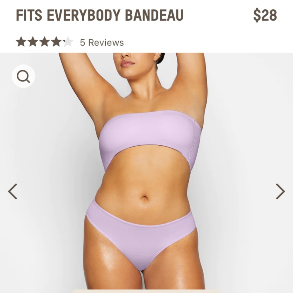 NWT SKIMS Fits Everybody Bandeau Bralette